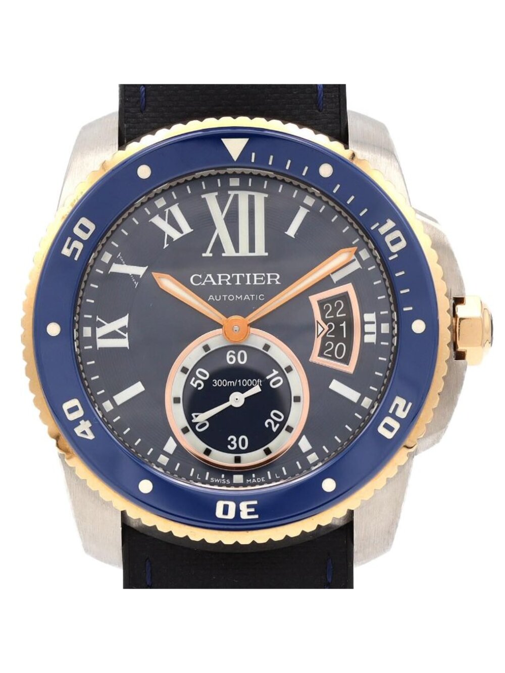 Cartier Calibre de Cartier Diver PG 2 Stainless Steel Pink Gold Automatic Watch